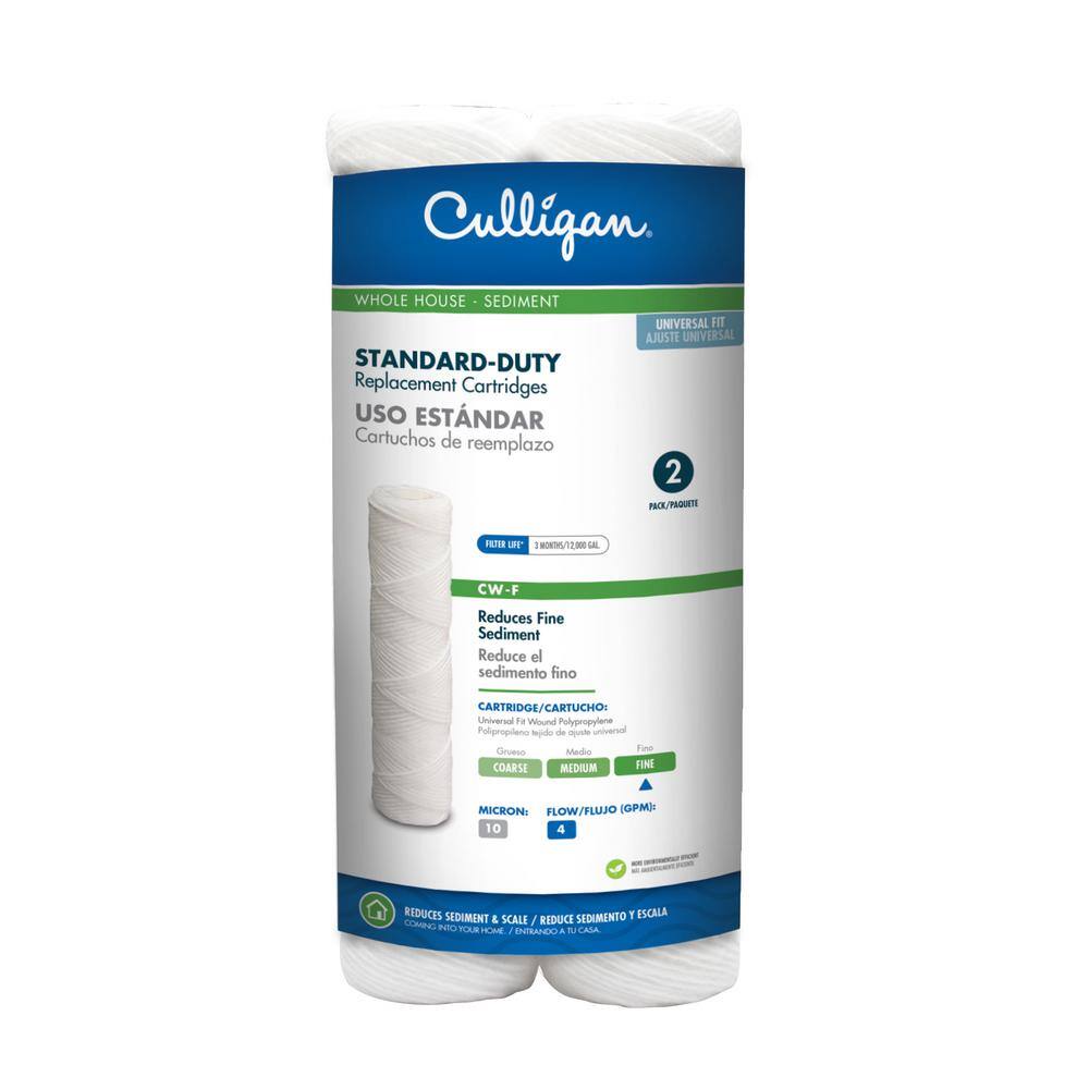 Culligan Universal 10-Micron Cord Wound Sediment Replacement Cartridge Water Filtration System CW-F