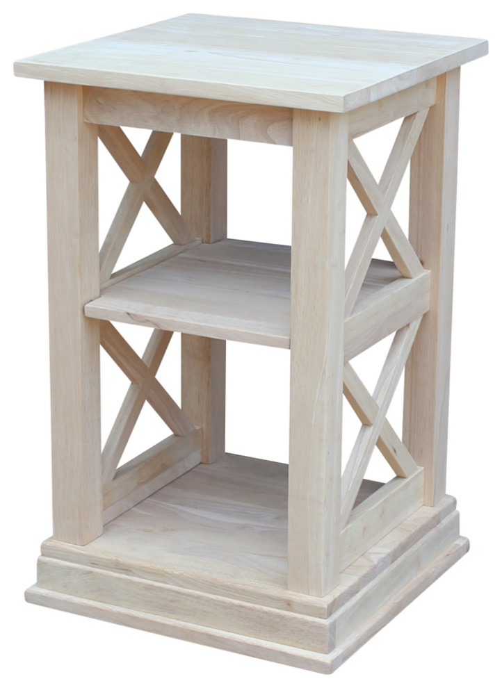 Hampton Accent Table With Shelves   Traditional   Side Tables And End Tables   by International Concepts  Houzz