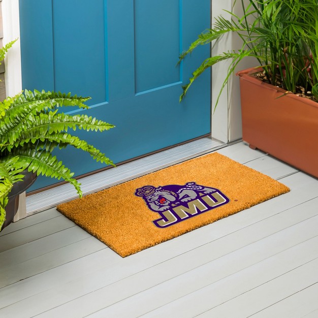 Evergreenncaajames Madison Dukes Logo Natural Coir 28 X 16 Inches Indoor Outdoor Doormat