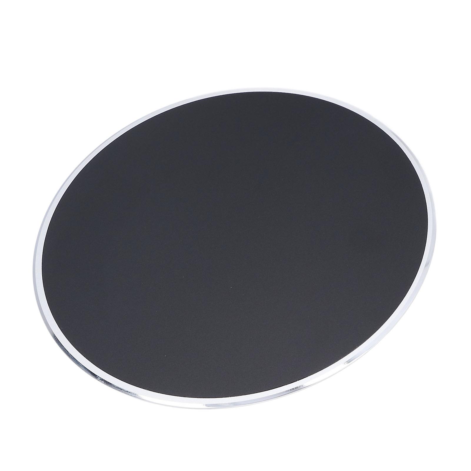 Mouse Pad Anti Slip Design Accurate Control Smoother Edges Easy To Clean Round Mouse Mat For Home Office Gamingblack