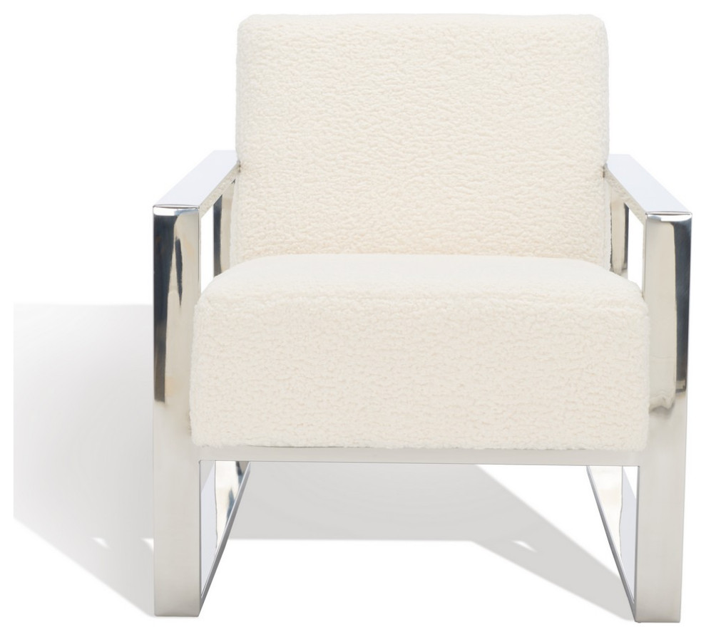 Safavieh Couture Ramos Metal Framed Accent Chair   Contemporary   Armchairs And Accent Chairs   by Safavieh  Houzz