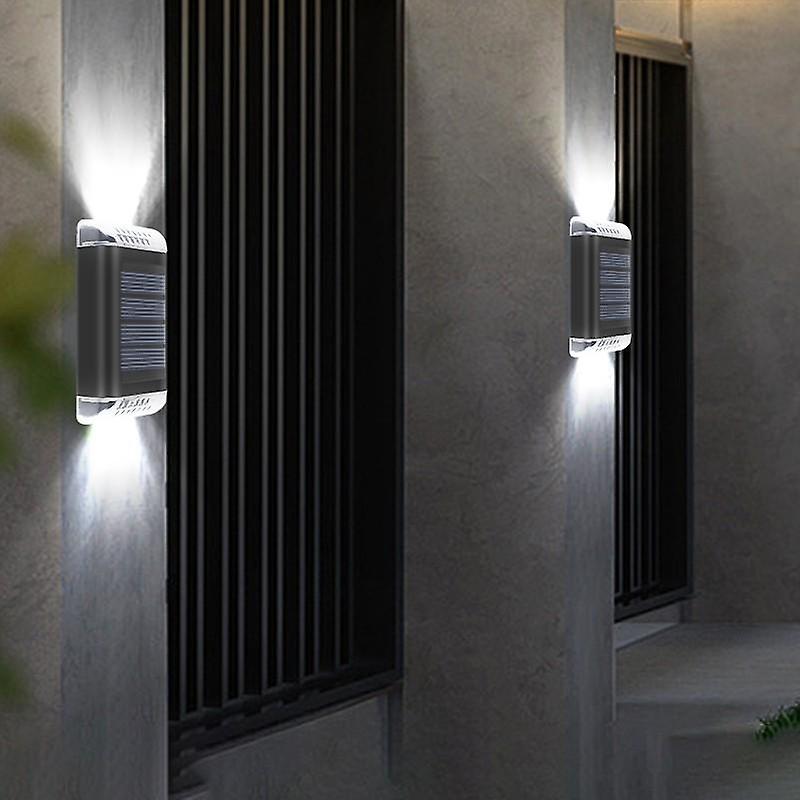 1pcs Solar Wall Lamp Garden Light Illuminated Led Sensing Night Light Outdoor Decoration Lighting