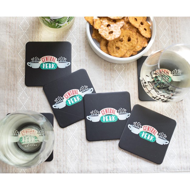 Silver Buffalo Friends Central Perk Logo Paper Drink Coasters Set Of 6