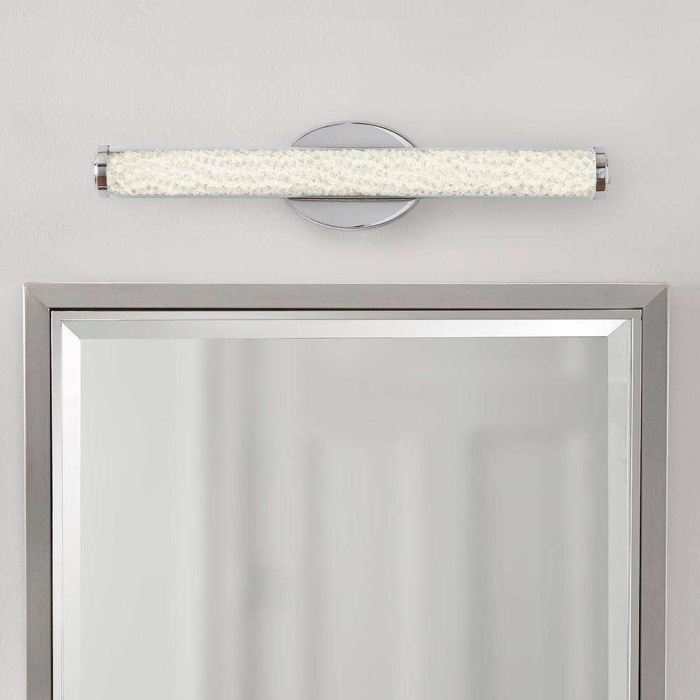 Home Decorators Collection Sibley 24 in. 1-Light Chrome LED Bathroom Vanity Light Bar 21193