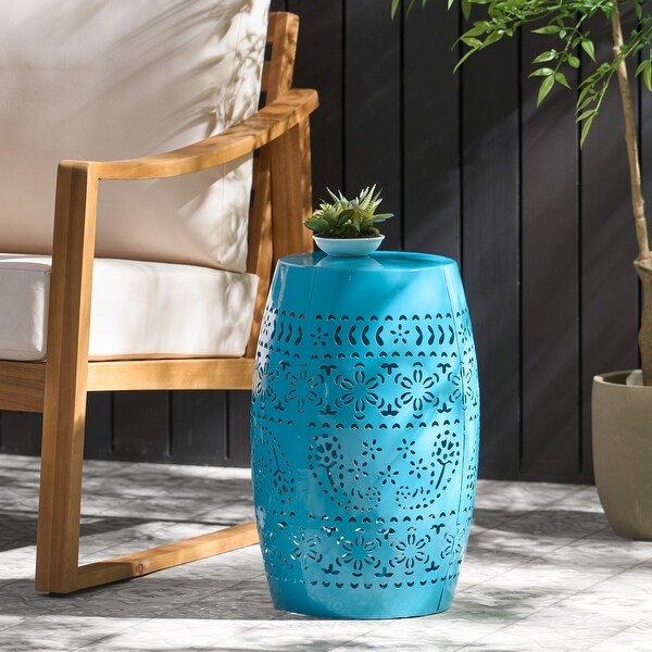 Lace Cut Design Metal Frame SIDE TABLE