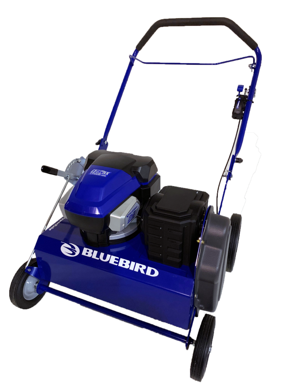 Bluebird 22 125V Power Rake Dethatcher Li Ion Wheeled Brushless Motor Bare Tool