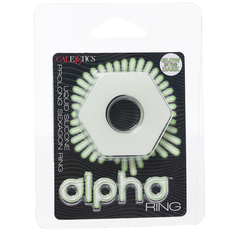 Alpha Glow-In-The-Dark Prolong Sexagon C-Ring