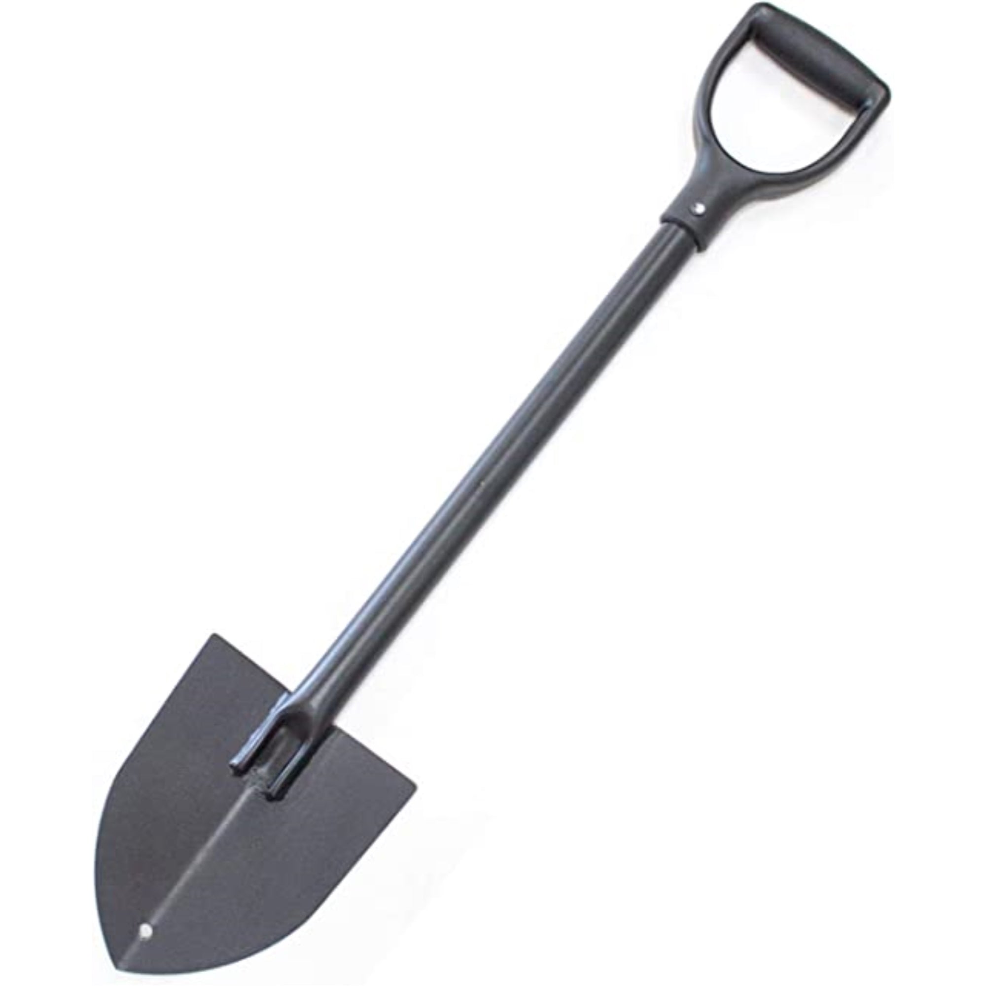 Bully Tools 92712 14-Gauge Round Point Trunk Shovel with Poly D-Grip Handle, 32"