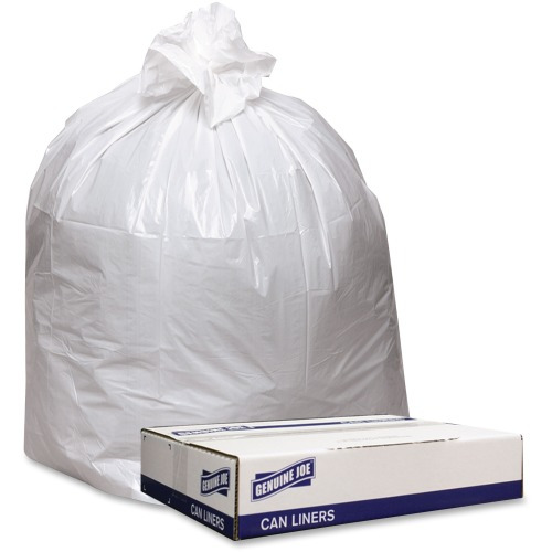 Genuine Joe Extra Heavyduty White Trash Can Liners  GJO4046W