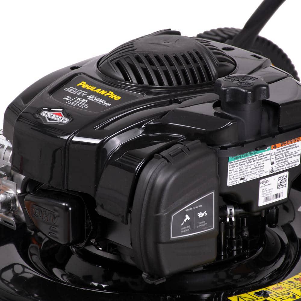 Poulan PRO 625EXi Series 21 in 150 cc Briggs and Stratton 3in1 Gas Push Walk Behind Lawn Mower with High Rear Wheels