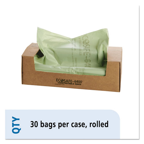 Stout EcoSafe-6400 Bags | 64 gal， 0.85 mil， 48