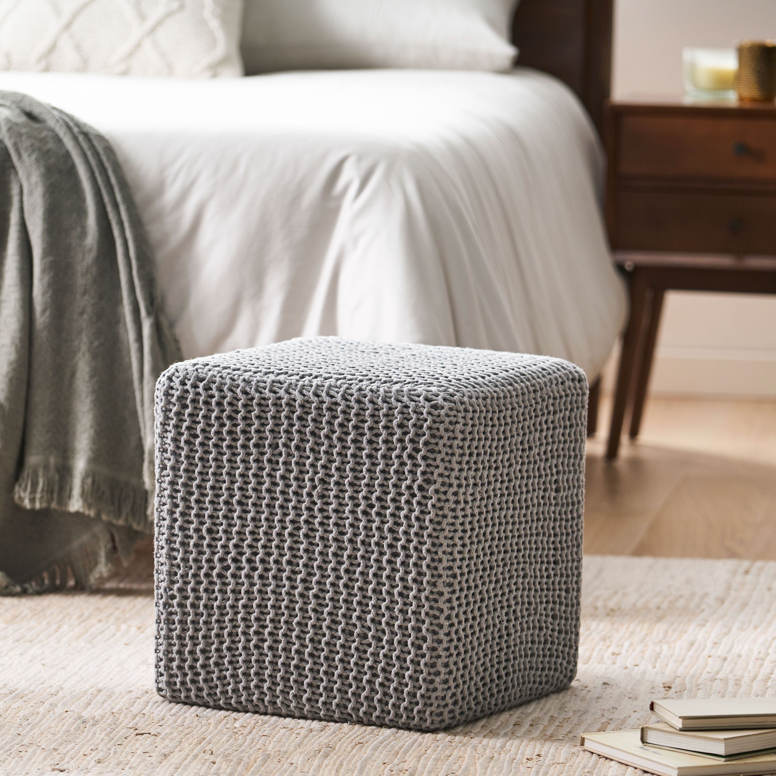 Scott Knitted Foot Stool