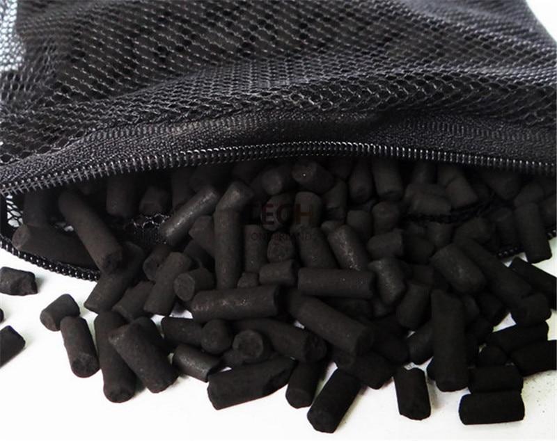 C2 3 lbs Activated Carbon Charcoal in Mesh Bag Aquarium Fish Pond Canister Filter Media， 3-Pack