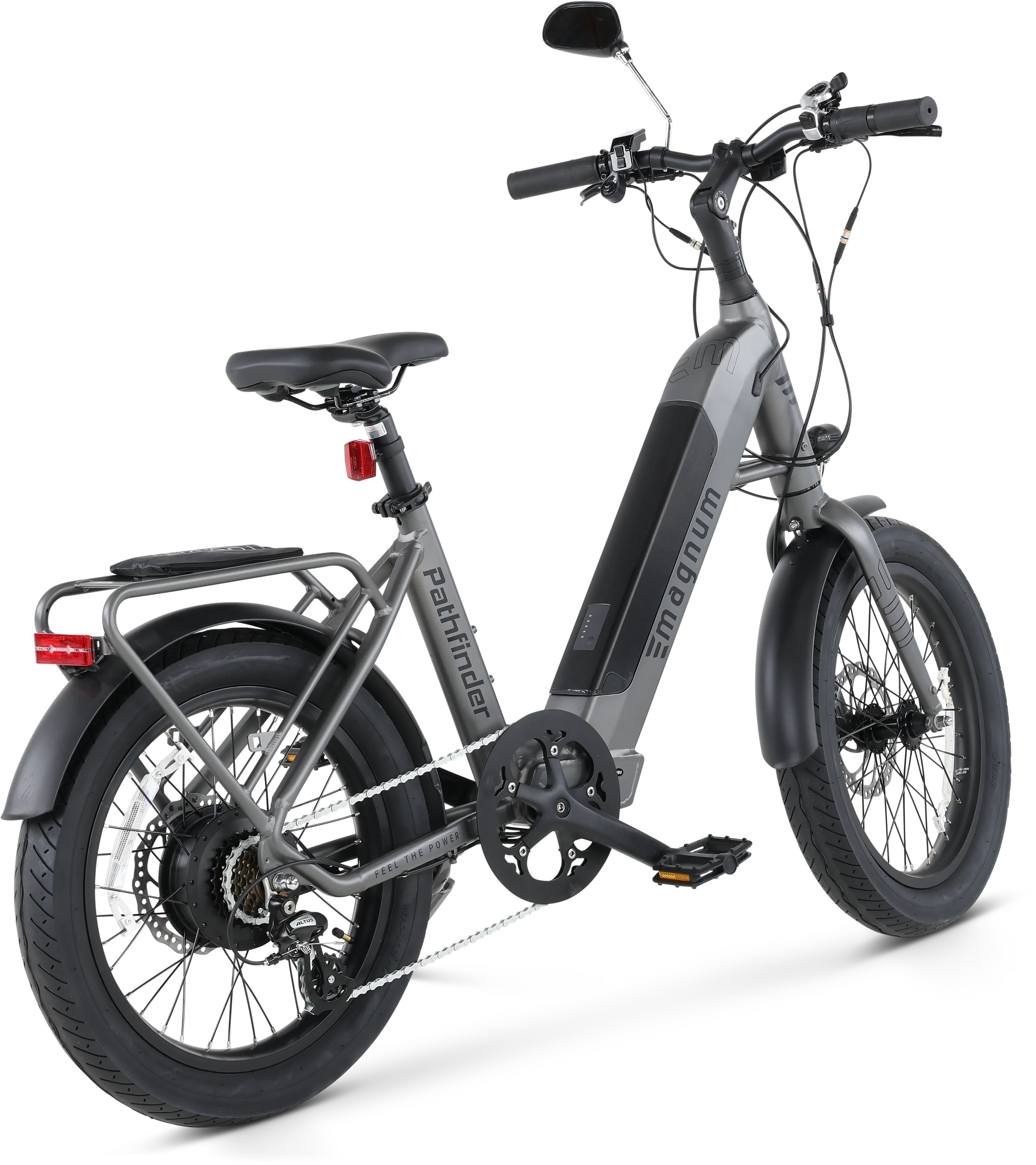 Magnum Pathfinder 48-Volt， 500W Electric Bike - Slate Gray