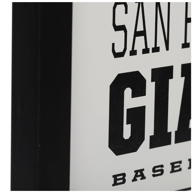 Mlb San Francisco Giants Baseball Framed Wood Sign Panel