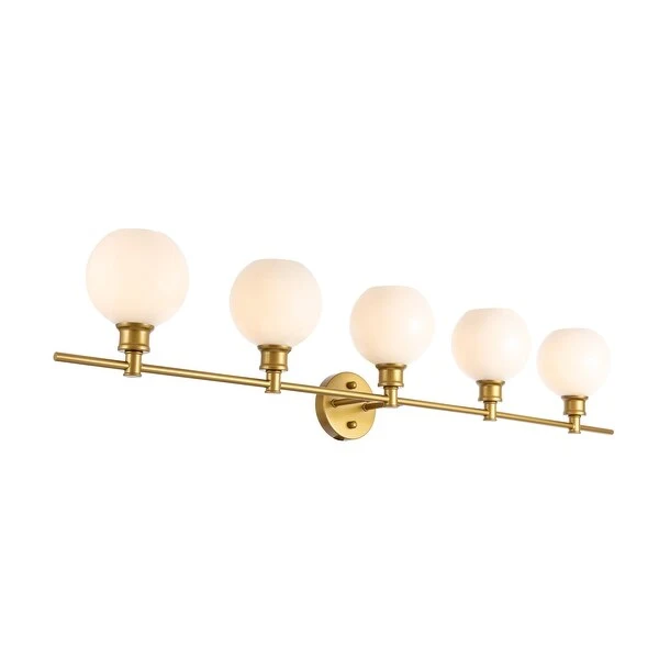 Camille 5-Light Frosted Glass Wall Sconce