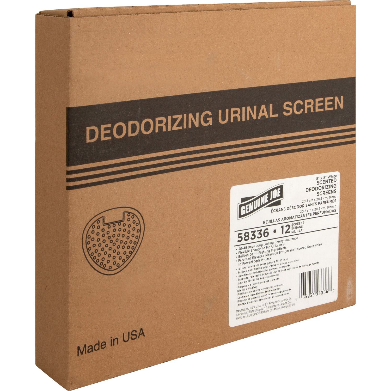 Deluxe Urinal Screen by Genuine Joe GJO58336