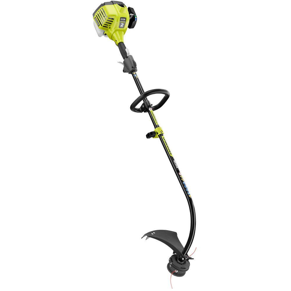 RYOBI 25 cc 2-Stroke Attachment Capable Full Crank Curved Shaft Gas String Trimmer RY252CS