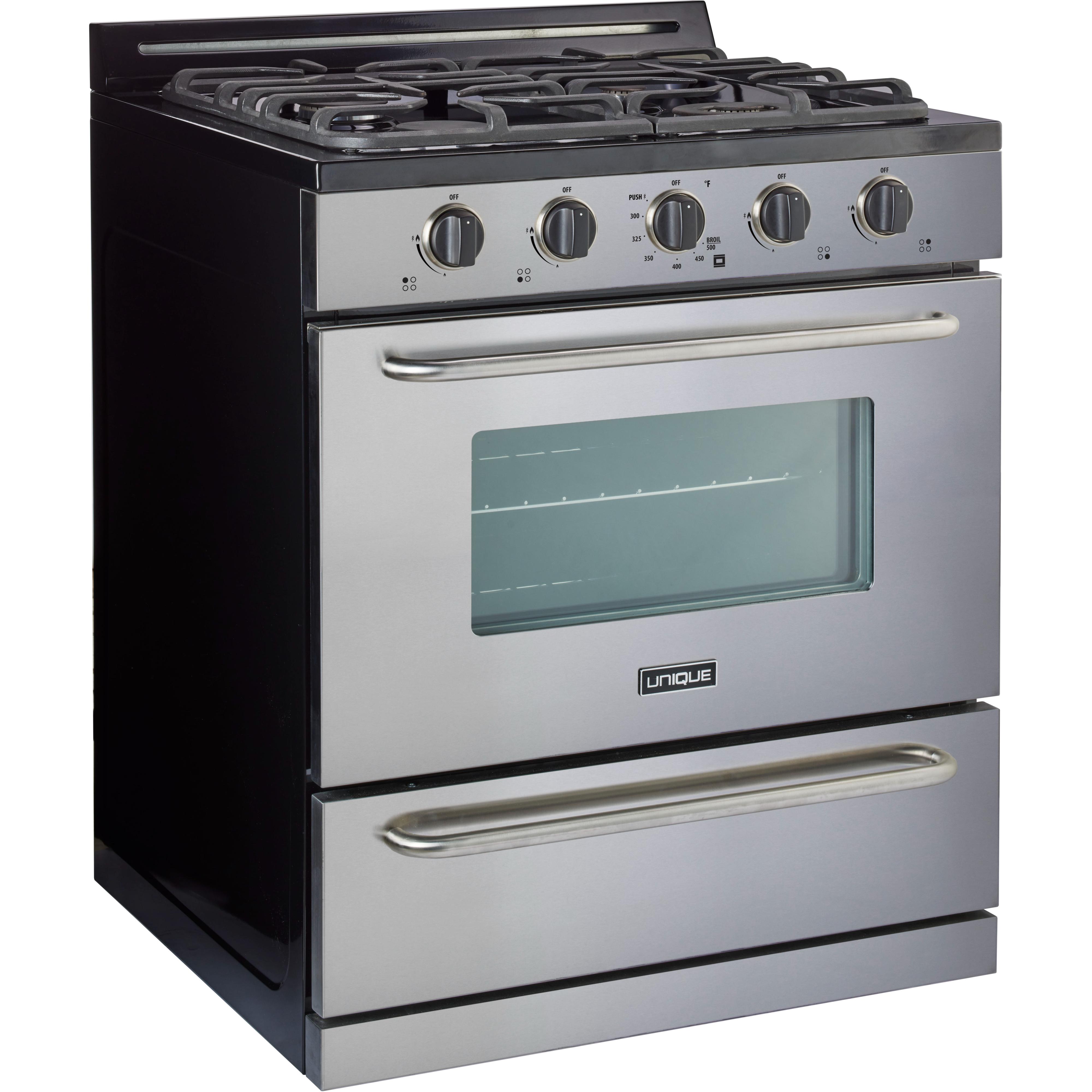 Unique 30-inch Freestanding Gas Range (Battery Ignition) UGP-30G OF2 S/S