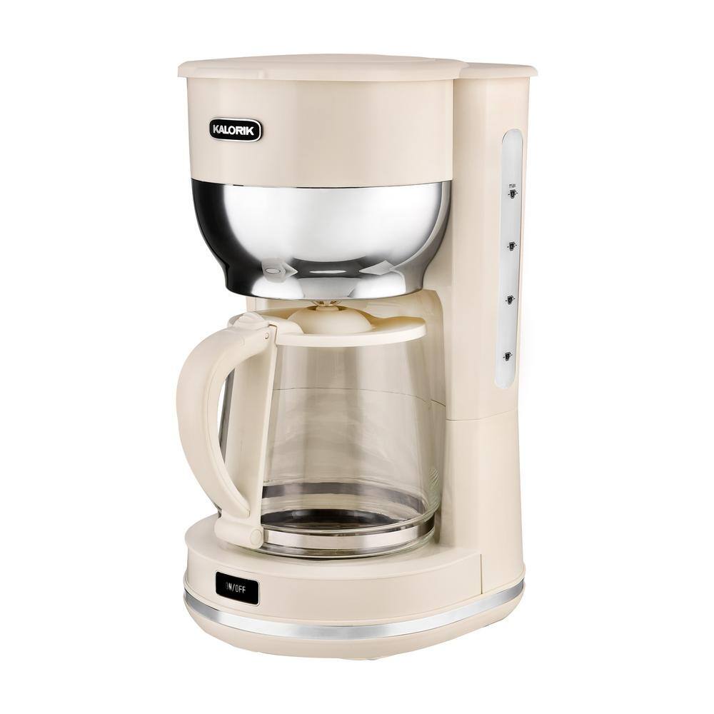 KALORIK Retro 10-Cup Cream Drip Coffee Maker CM 46085 CR