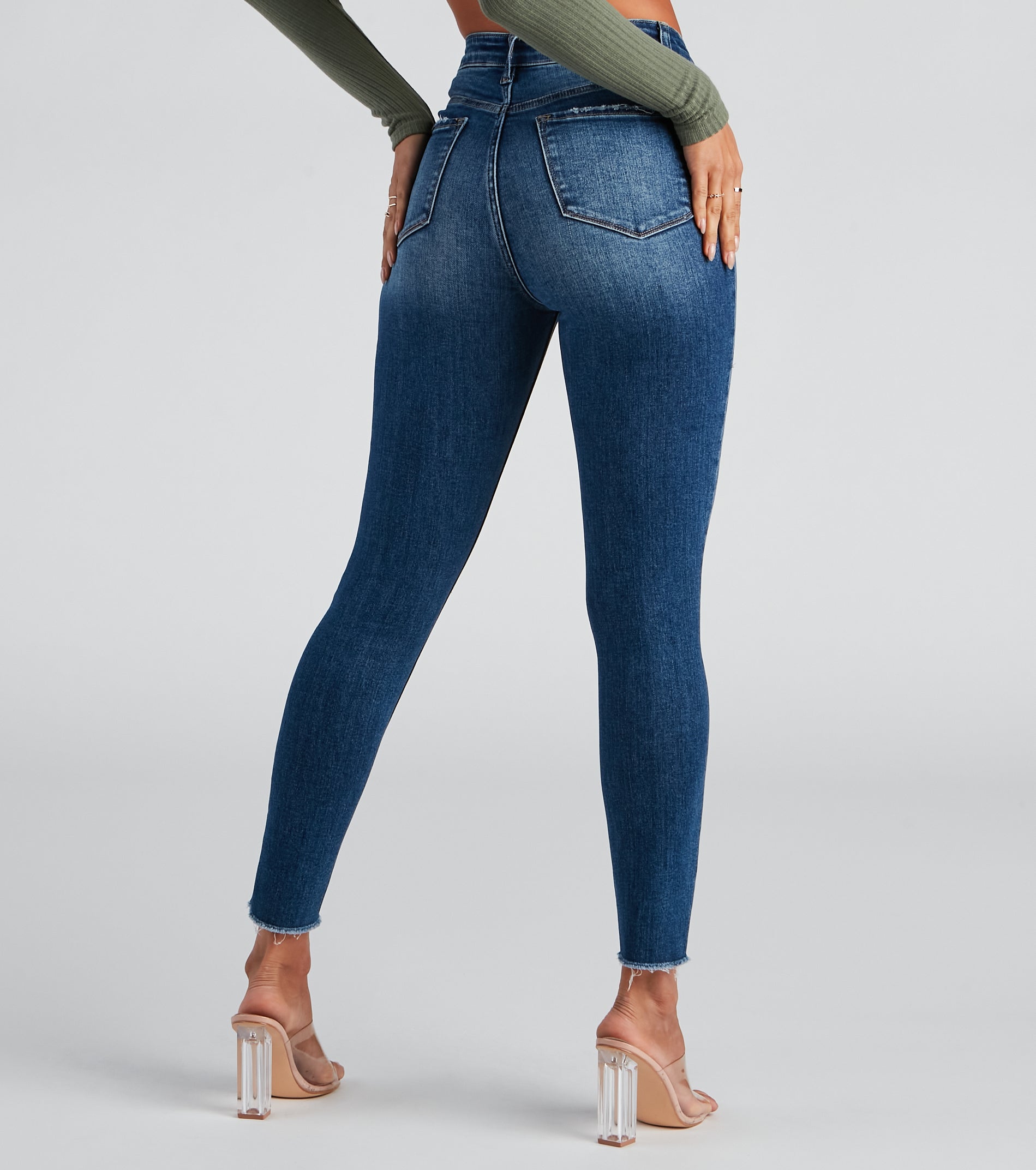 Taylor High Rise Skinny Crop Jeans By Windsor Denim