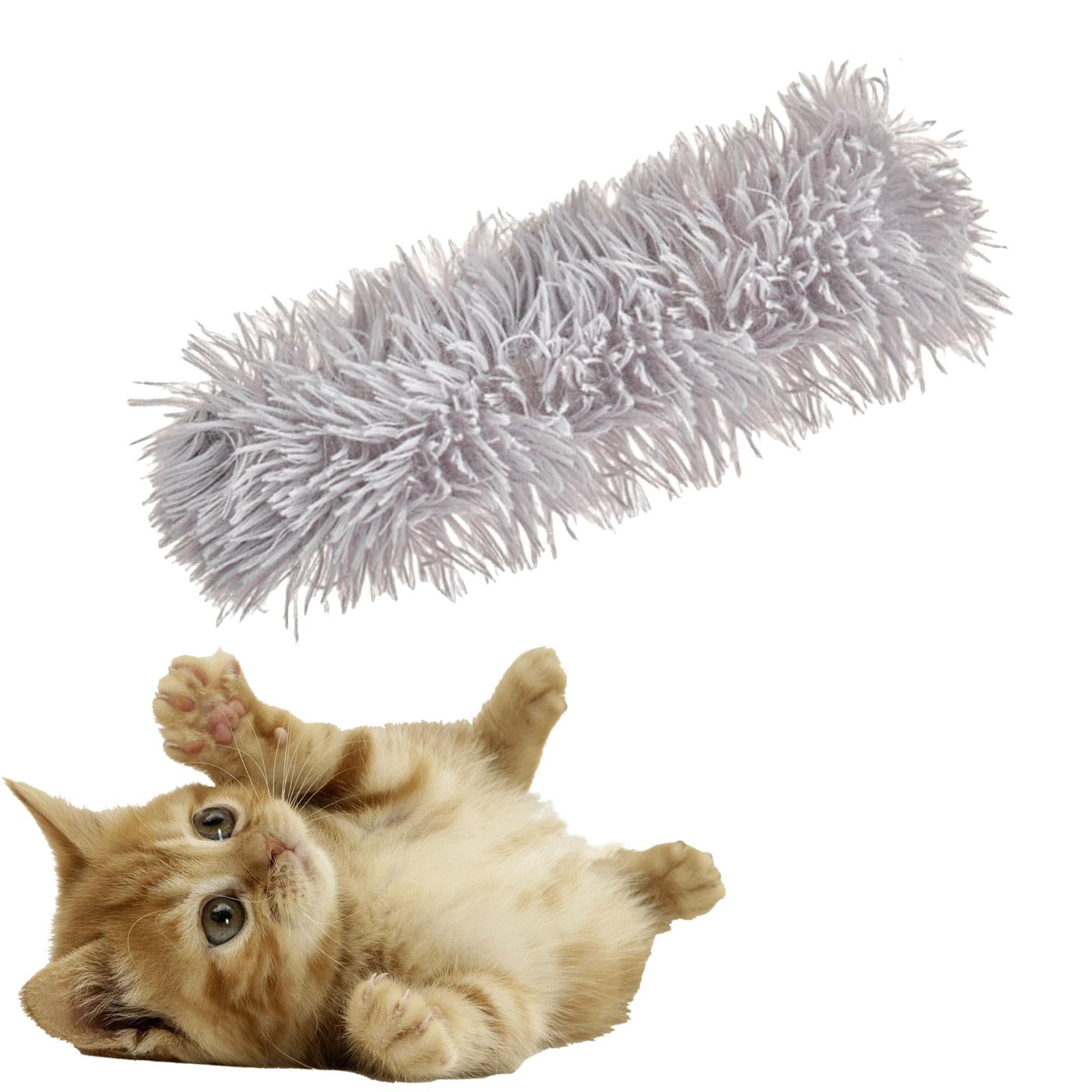 Crinkle Sound Catnip Toys Cat KICKER Toys Soft Comfortable Interactive Cat Pillows Kick Sticks for Pets Accessories Rubbing Playing Exercise Gray