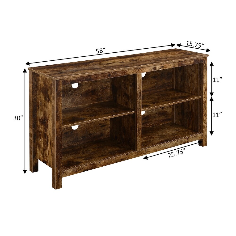 Convenience Concepts Montana Highboy TV Stand with Shelves for TVs up to 65 Inches