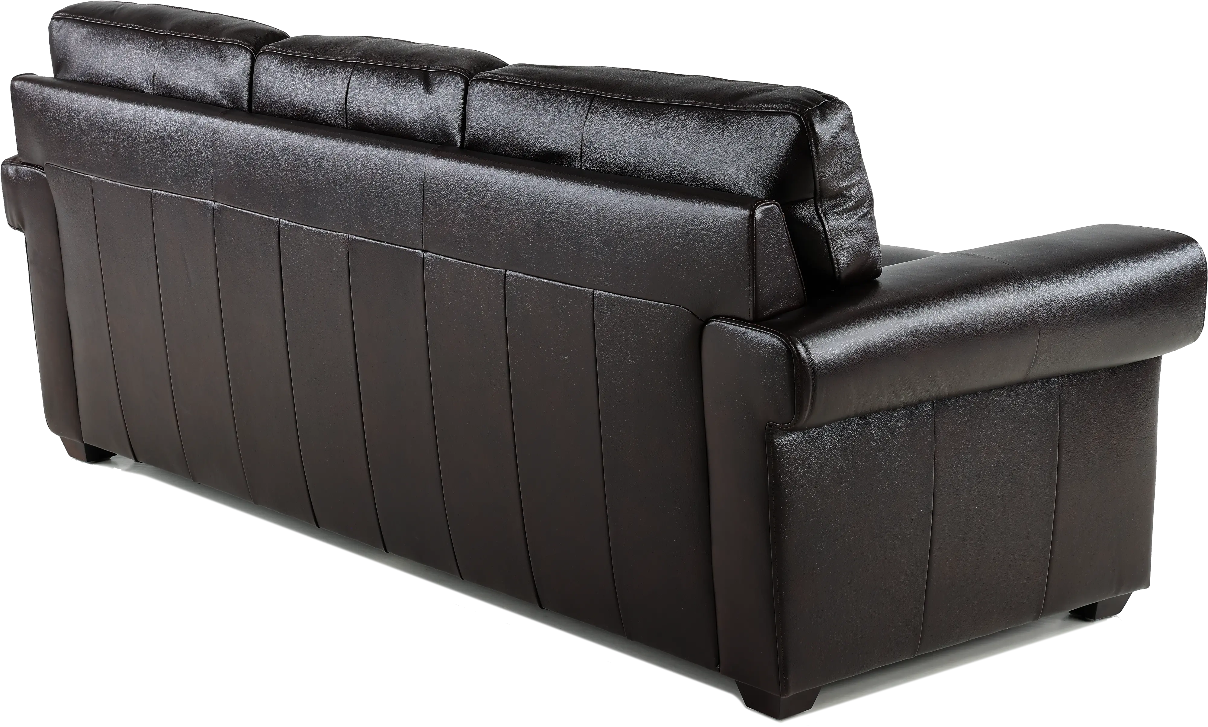 Derrick Dark Brown Leather Sofa