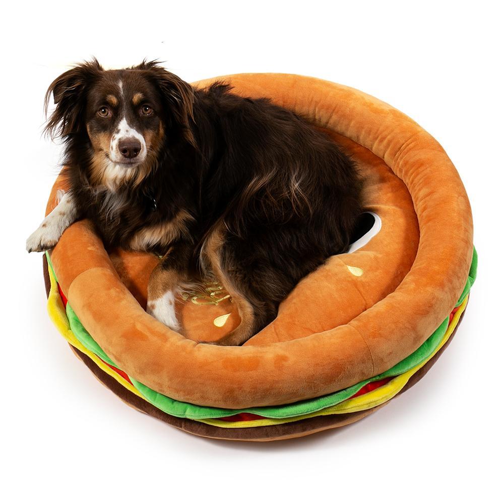 Yummy World Pets: Premium Burger Plush Dog Bed