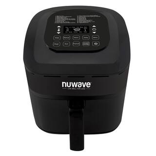 NuWave Brio 8 qt. Black Digital Air Fryer with Probe 37381