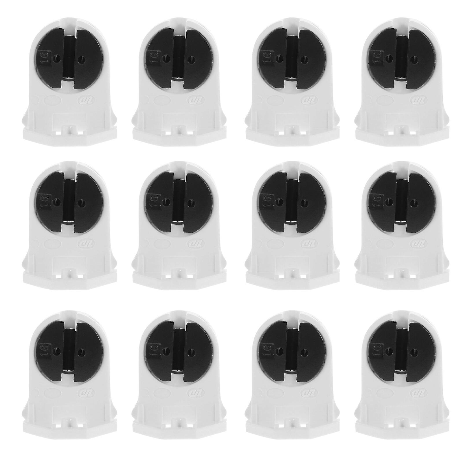 20pcs Fluorescent Tube Light Socket Holder Lamp Tube Holder Tube Light Bracket