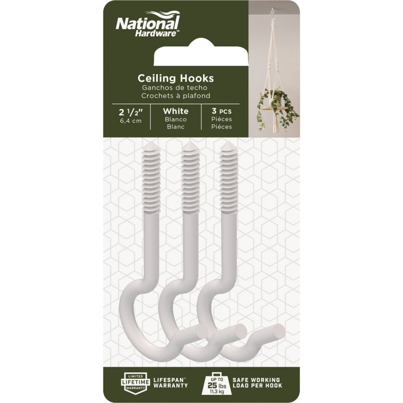 National 2-1 2 In. Ceiling Hook