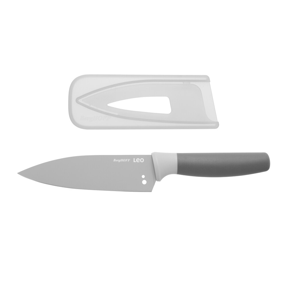 Leo Small Chef Knife w/Herbstripper   grey