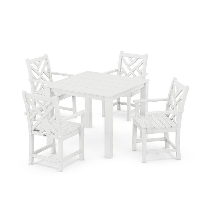 Polywood Chippendale 5-Piece Parsons Dining Set PWS2321-1