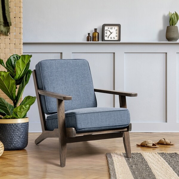 VredHom Mid-century Oak Accent Chair