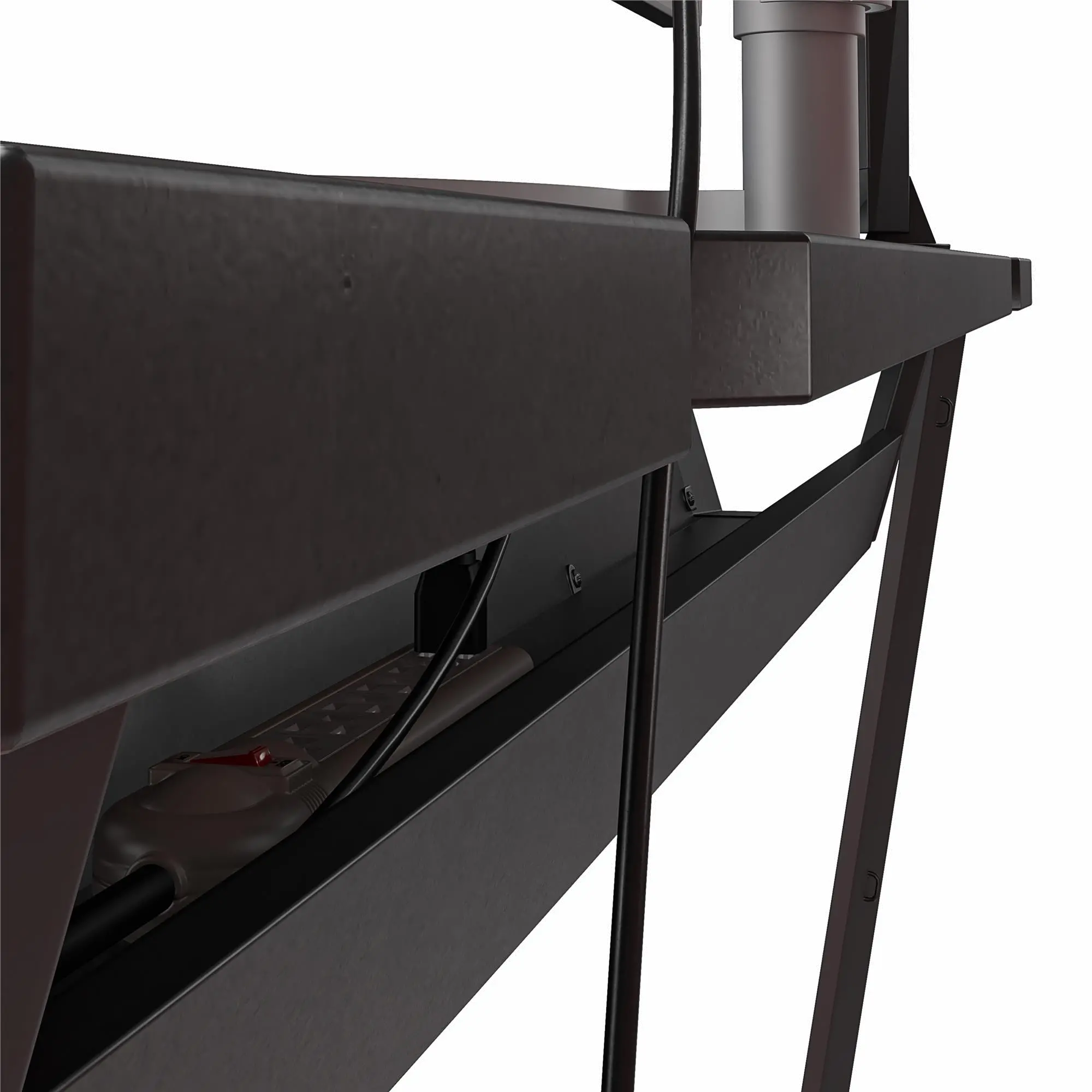 Genesis Contemporary Black Gaming L-Desk with CPU Stand