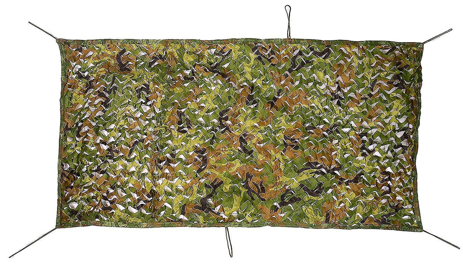 Woodland Camo Netting Camouflage Net For Camping Hunting Shooting Military Sunscreen Nets - 3.25ft X 6.5ft (1m X 2m)