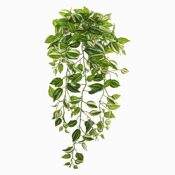 32 Wandering Jew Hanging Artificial Plant (Set of 2) (Real Touch)