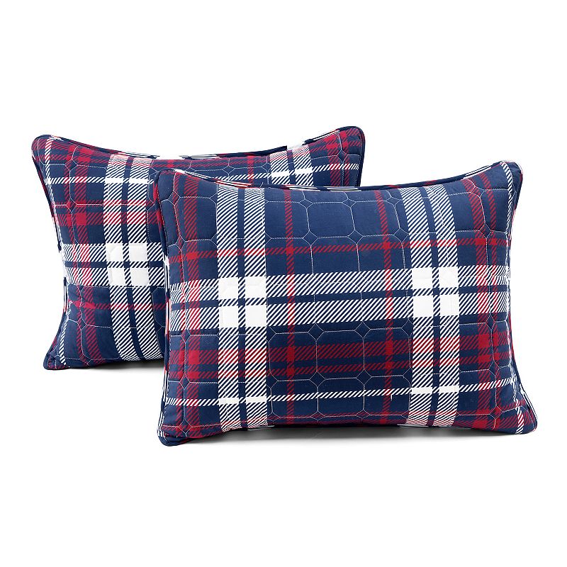 Lush Decor Grayson Farmhouse Plaid Reversible Quilt Set with Shams