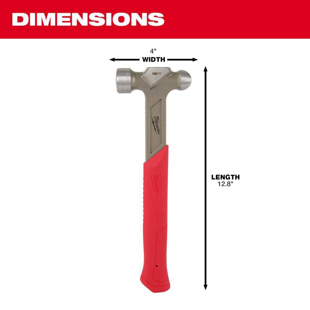 MW 16 oz. Steel Ball Peen Hammer 48-22-9130