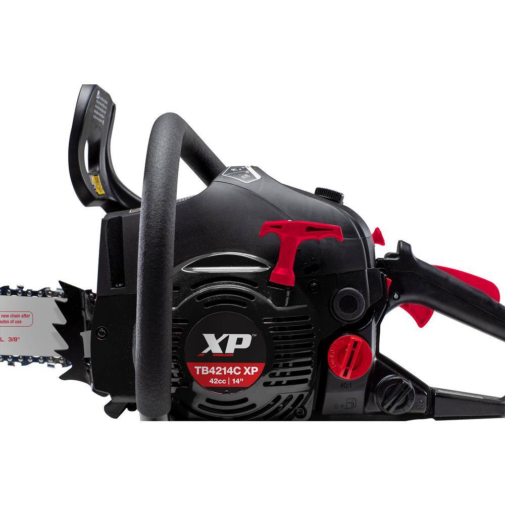 Troy-Bilt XP 14 in. 42cc 2-Cycle Lightweight Gas Chainsaw with Adjustable Automatic Chain Oiler and Heavy-Duty Carry Case TB4214C XP