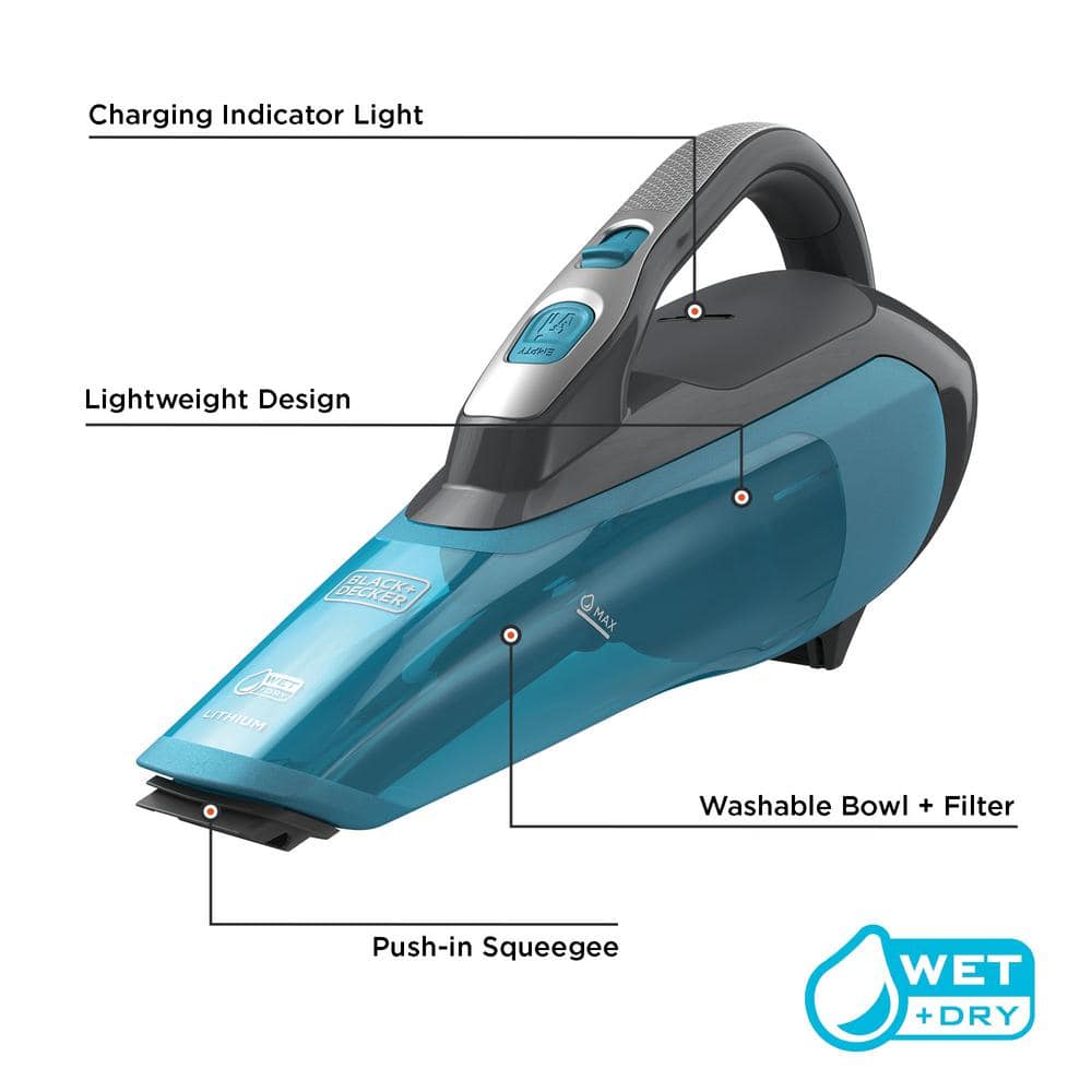 BLACK+DECKER dustbuster 10.6V Cordless 1-cup Handheld Vacuum Wet/Dry HLWVA325J21