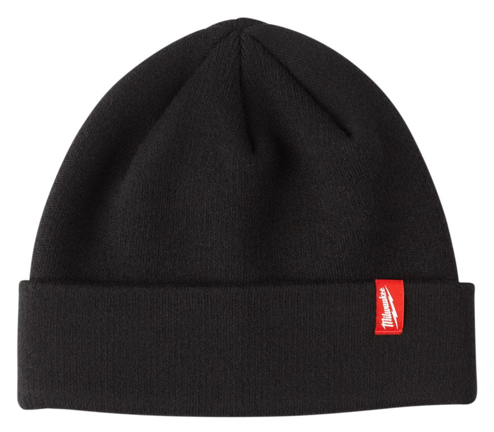 Black Cuffed Beanie ;