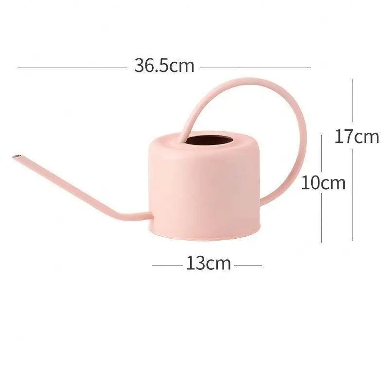 Wholesale 1.3L Modern Stainless  Steel Metal Long Spout Rose Gold Watering Cans For Garden Watering/