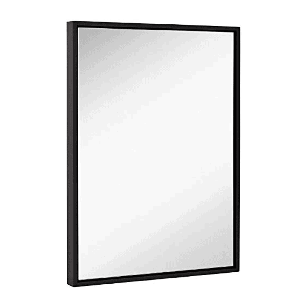 Clean Large Modern Black Frame Wall Mirror (16