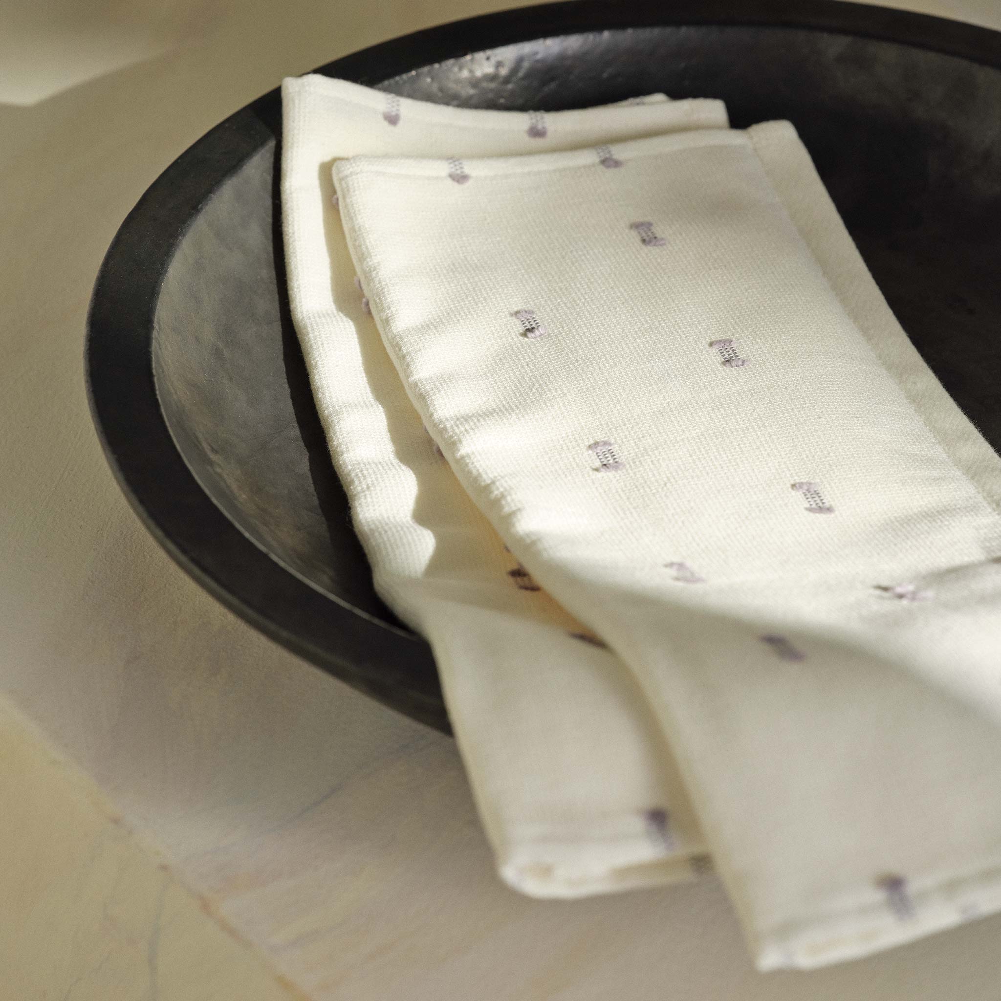 Dot Jacquard Fouta Guest Towels - Last Call