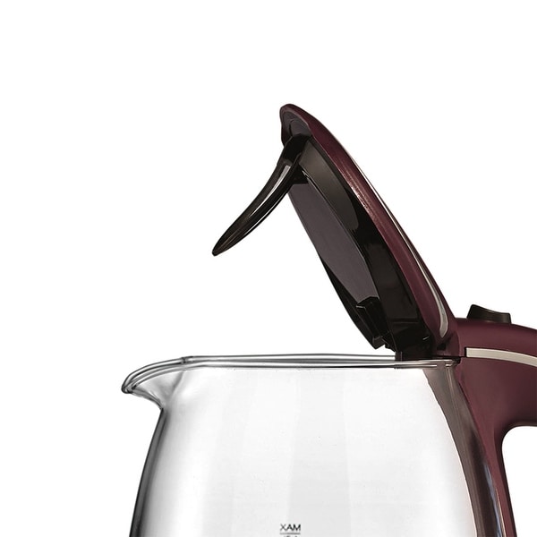 1.8 Quart Tempered Glass Tea Kettle in Plum