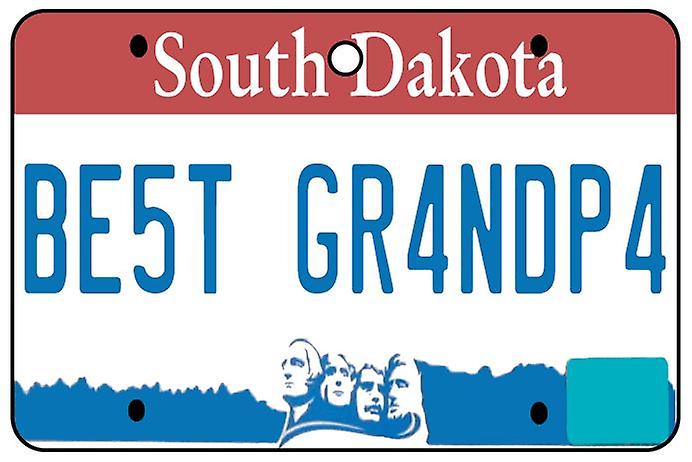 South Dakota - Best Grandpa License Plate Car Air Freshener