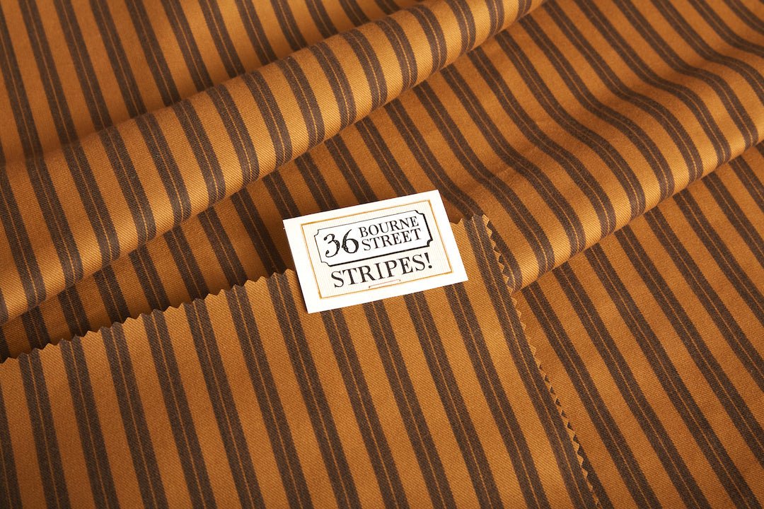 Howe, Burnley Overdye Ticking in Cinnamon (Reversible)