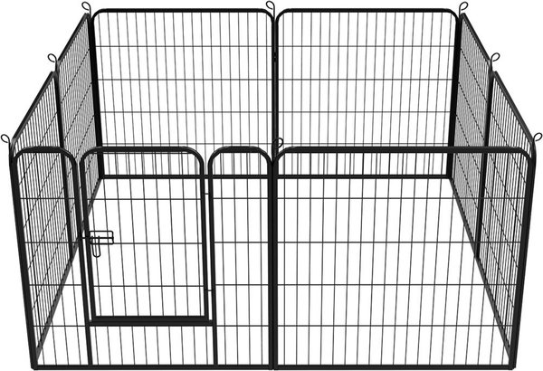 Yaheetech 8-Panel Wire Dog and Cat Exercise Playpen， 32-in